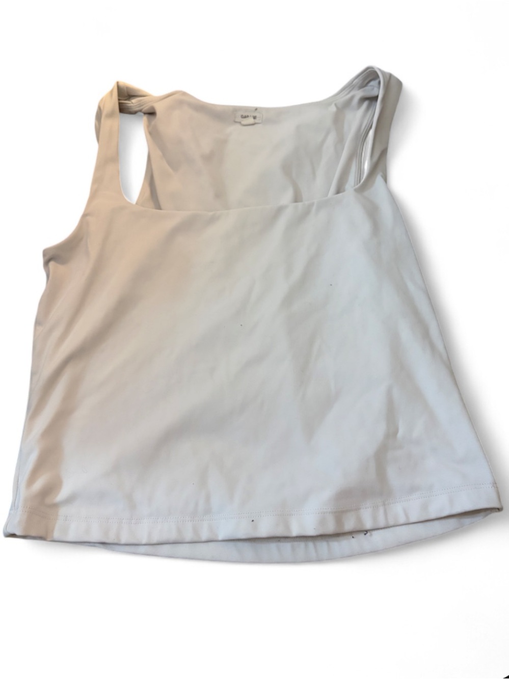 Garage Light Gray Square-Neck Tank Top